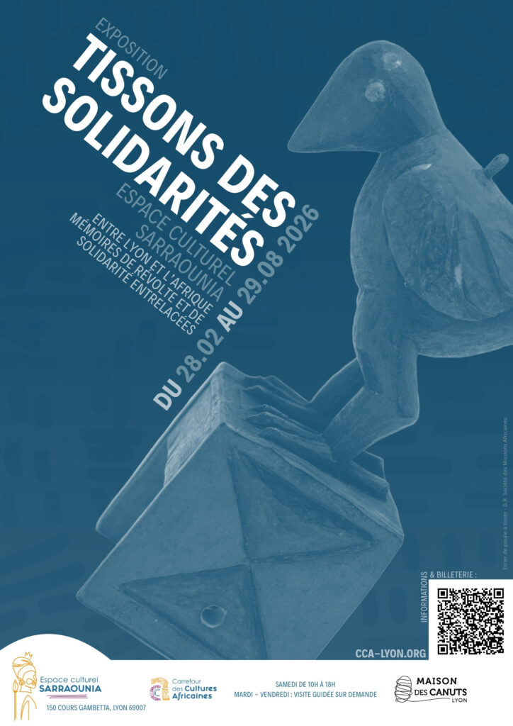 Affiche de l'exposition "Tissons Des Solidarités"